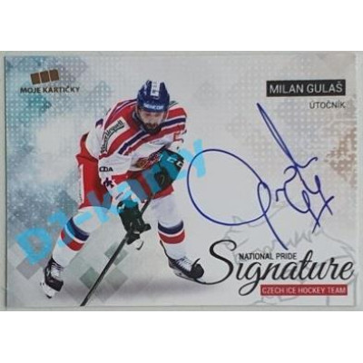 2017/18 MK reprezentace Milan Gulaš #NPS MG 06/10 National Pride Signatures Gold