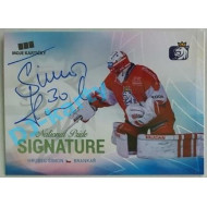 2018/19 MK reprezentace Simon Hrubec #NPS-HS 27/30 Signature
