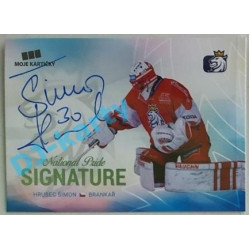 2018/19 MK reprezentace Simon Hrubec #NPS-HS 27/30 Signature