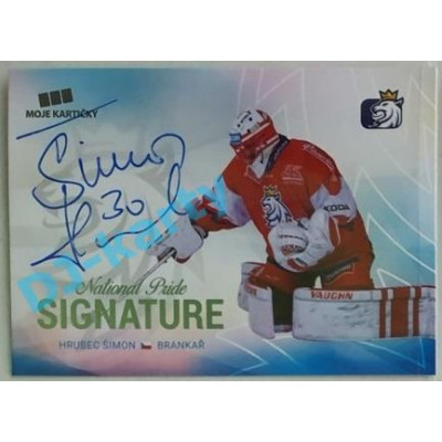 2018/19 MK reprezentace Simon Hrubec #NPS-HS 27/30 Signature