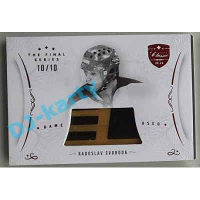 2021/22 OFS The Final Series Radoslav Svoboda #STI-SVR 10/10 Game Used Stick Red