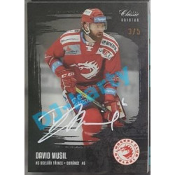 2020/21 OFS 1. série David Musil #16 3/5 Black Rainbow Signature