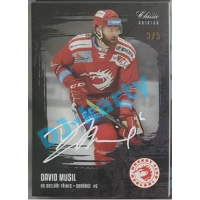2020/21 OFS 1. série David Musil #16 3/5 Black Rainbow Signature
