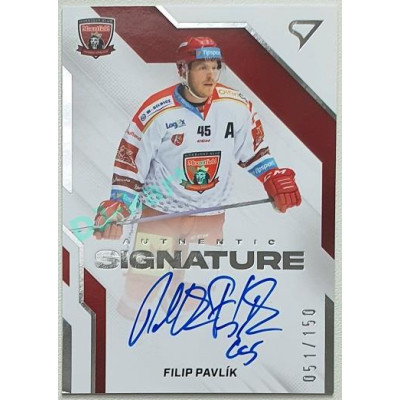 2022/23 Sportzoo ELH 1. série #AS1-FP Filip Pavlík Signature level 1 xxx/150