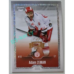 2022/23 Goal Cards Chance Liga 2. série #337 Adam Zeman Expo Rainbow Dotted 1/1