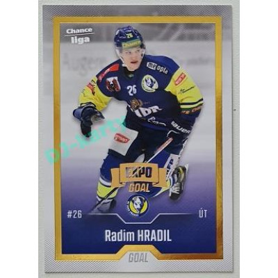 2022/23 Goal Cards Chance Liga Update #446 Radim Hradil Expo Gold 1 of 3
