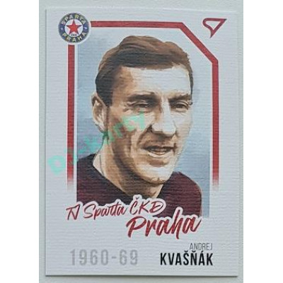 2023 Sportzoo Dekády fotbalové ligy #P-006 Andrej Kvašňák Portrét Canvas Paralel