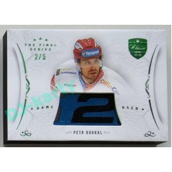 2021/22 OFS The Final Series Petr Koukal #STI-KOE 2/5 Game Used Stick Emerald
