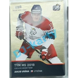 2020 MK reprezentace Jakub Vrána Tým MS 2019 #58 Gold Promo
