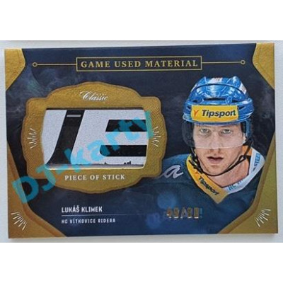 2020/21 OFS 1.série Lukáš Klimek #GUM-LKL 49/80 Game Used Material