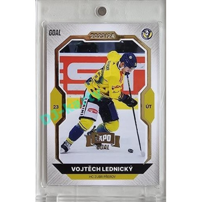 2023/24 Goal cards Chance Liga 2. série #309 Vojtěch Lednický Expo Gold 1of7