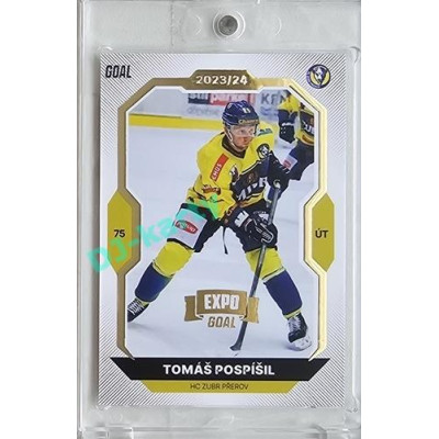 2023/24 Goal cards Chance Liga 2. série #310 Tomáš Pospíšil Expo Gold 1of7