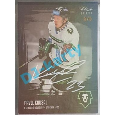 2019/20 OFS Pavel Kousal #138 5/5 Black Rainbow Signature