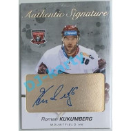 2017/18 OFS Roman Kukumberg #AS-115 3/6 Authentic Signature Gold