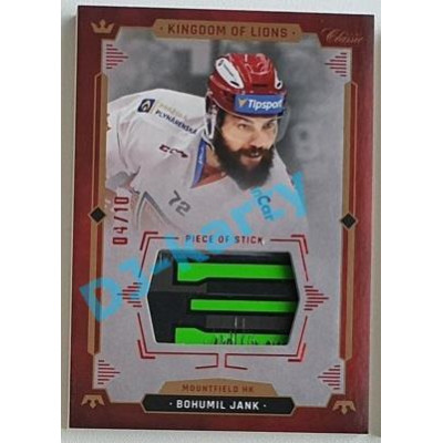 2021 OFS Kingdom of Lions Bohumil Jank #S07 04/10 Piece of Stick RED