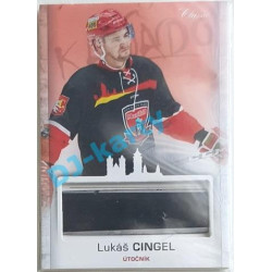 2017 OFS Mountfield Cup Lukáš Cingel #12 Game Used Stick PROMO