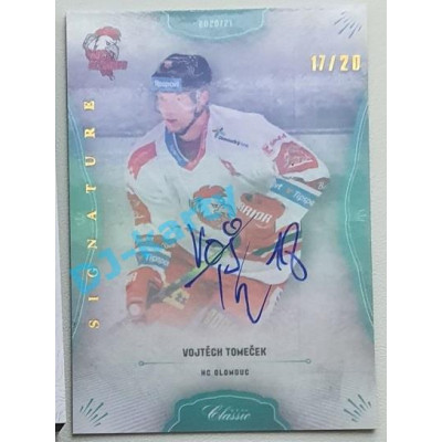 2021/22 OFS The Final Series Vojtěch Tomeček #234 17/20 Bonus Signature Rainbow