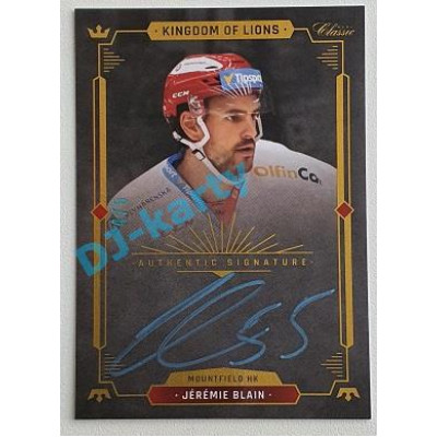 2021/22 OFS The Final Series Jérémie Blain #A03 4/5 Bonus Signature Kingdom of Lions
