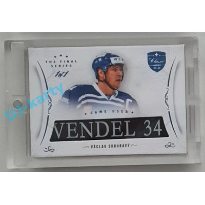 2021/22 OFS The Final Series Váckav Skuhravý #STI-SKV 1/1 Game Used Stick Blue