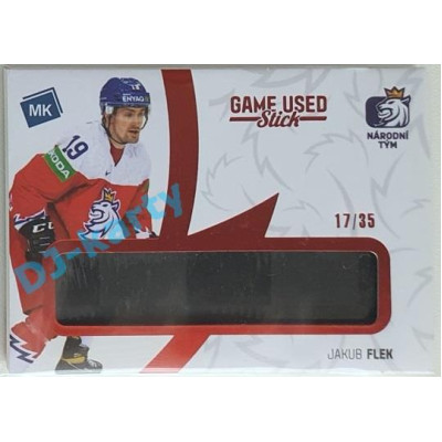 2021 MK reprezentace Jakub Flek #9 17/35 Game used memorabilia Red