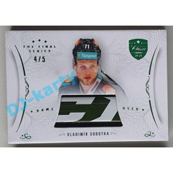 2021/22 OFS The Final Series Vladimír Sobotka #STI-SOV 4/5 Game Used Stick Emerald