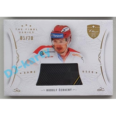 2021/22 OFS The Final Series Rudolf Červený #STI-CER 05/20 Game Used Stick Gold