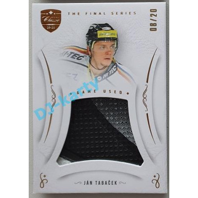 2021/22 OFS The Final Series Jan Tabaček #MEM-AT 08/20 Game Used Gold