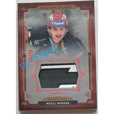2021 OFS Kingdom of Lions Matěj Morong #S19 08/10 Piece of Stick RED