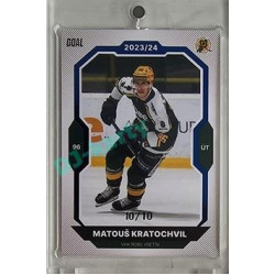 2023/24 Goal cards Chance Liga 2. série #227 Matouš Kratochvil Blue 10/10