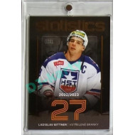 2023/24 Goal cards Chance Liga 1. série #ST-08 Ladislav Bittner Statistics Parallel 01/19
