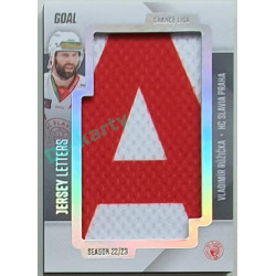 2022/23 Goal Cards Chance Liga 1. série #JL-11 Vladimír Růžička Jersey Letters 7/7