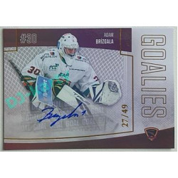 2022/23 Goal Cards Chance Liga 2. série #23 Adam Brízgala Goalies Autograph xx/49