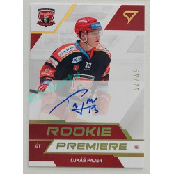 2022/23 Sportzoo ELH 2. série #RPS-LP Lukáš Pajer Rookie Premiere Auto xx/49