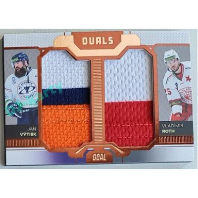 2022/23 Goal Cards Chance Liga Update #D-03 J. Výtisk / V. Roth Duals Jersey Bronze 04/30