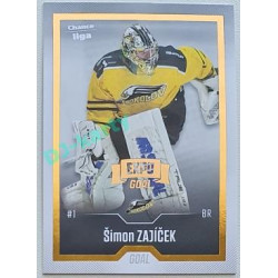 2022/23 Goal Cards Chance Liga 2. série #232 Šimon Zajíček Expo Gold 1 of 3