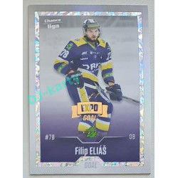 2022/23 Goal Cards Chance Liga 2. série #374 Filip Eliáš Expo Rainbow ICE 1/1