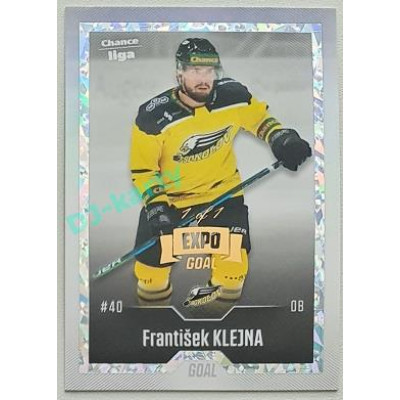 2022/23 Goal Cards Chance Liga 2. série #235 František Klejna Expo Rainbow ICE 1/1