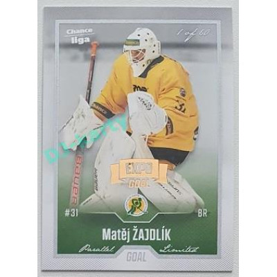 2022/23 Goal Cards Chance Liga 2. série #216 Matěj Žajdlík Expo Silver 1 of 3