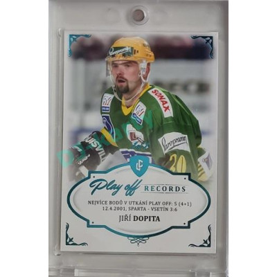 2023 Legendary Cards REKORDY ČESKÉ EXTRALIGY #MPP-04 Jiří Dopita Play Off Turquoise 1/1