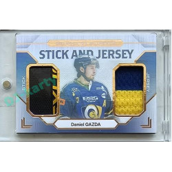 2023/24 Goal cards Chance Liga 2. série #SJ-02 Daniel Gazda Game Used Material Jersey&Stick 15/20