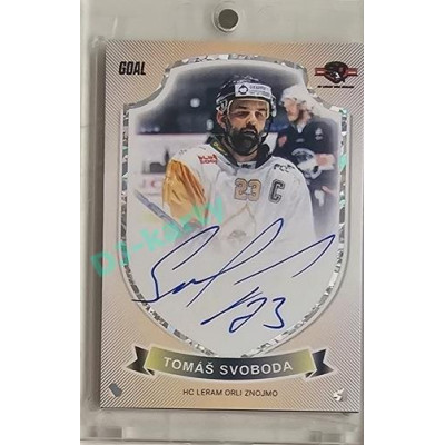 2023/24 Goal cards Chance Liga O kapku lepší hokej #22 Tomáš Svoboda Expo Ostrava Signature x/6