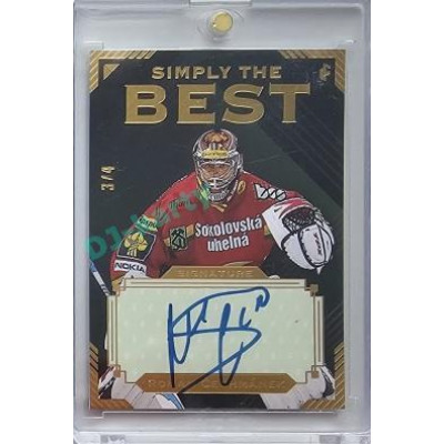 2023 Legendary Cards Simply the Best #S-32 Roman Čechmánek Signature Gold 3/4
