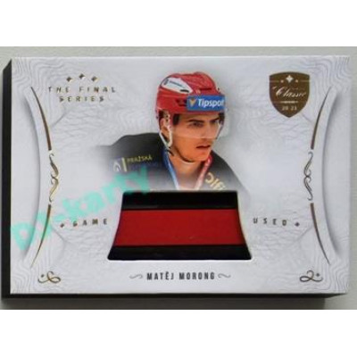 2021/22 OFS The Final Series Matěj Morong #STI-MOM Game Used Stick Gold PROMO