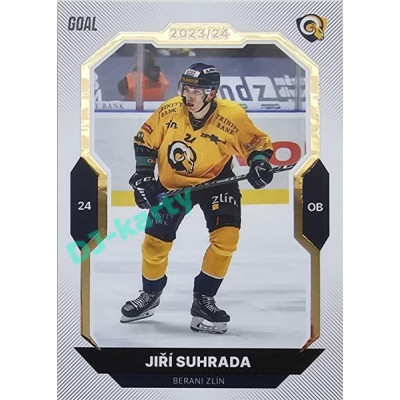 2023/24 Goal cards Chance Liga 2. série #198 Jiří Suhrada Gold 1of20