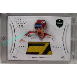 2021/22 OFS The Final Series Rudolf Červený #STI-CER 5/5 Game Used Stick Emerald