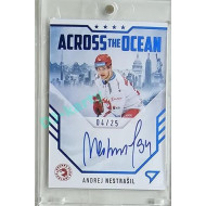 2023/24 Sportzoo ELH 2. serie #AOS-AN Andrej Nestrašil Across The Ocean Blue Auto 04/25
