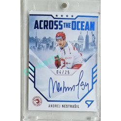2023/24 Sportzoo ELH 2. serie #AOS-AN Andrej Nestrašil Across The Ocean Blue Auto 04/25