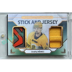 2023/24 Goal cards Chance Liga 2. série #SJ-03 Ondřej Němec Game Used Material Jersey&Stick 15/20