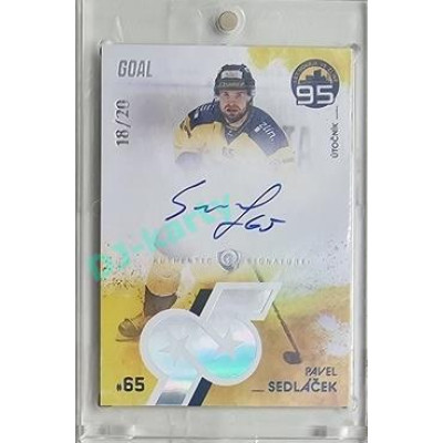 2024 Goal Cards 95. VÝROČÍ ZLÍNSKÉHO HOKEJE #ZL22 Pavel Sedláček Signature xx/20
