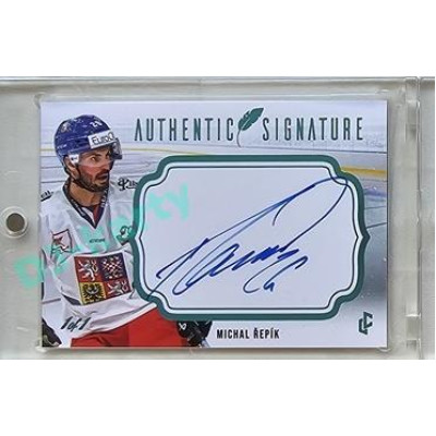2023/24 LC Expectations Road to Prague #AS-10 Michal Řepík Authentic Signature Turquoise 1/1